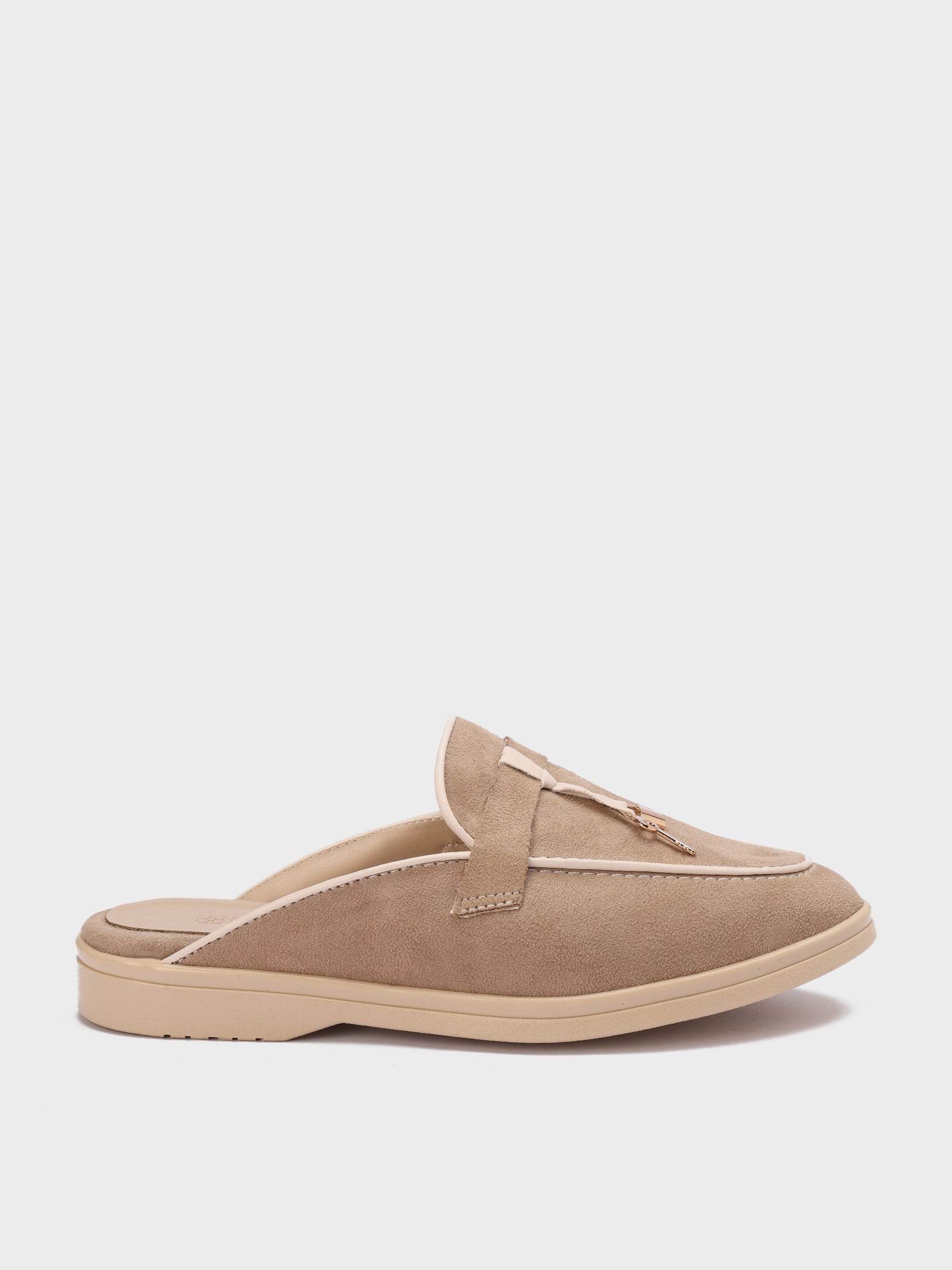 Soft Suede Loafer Mules - Lesh