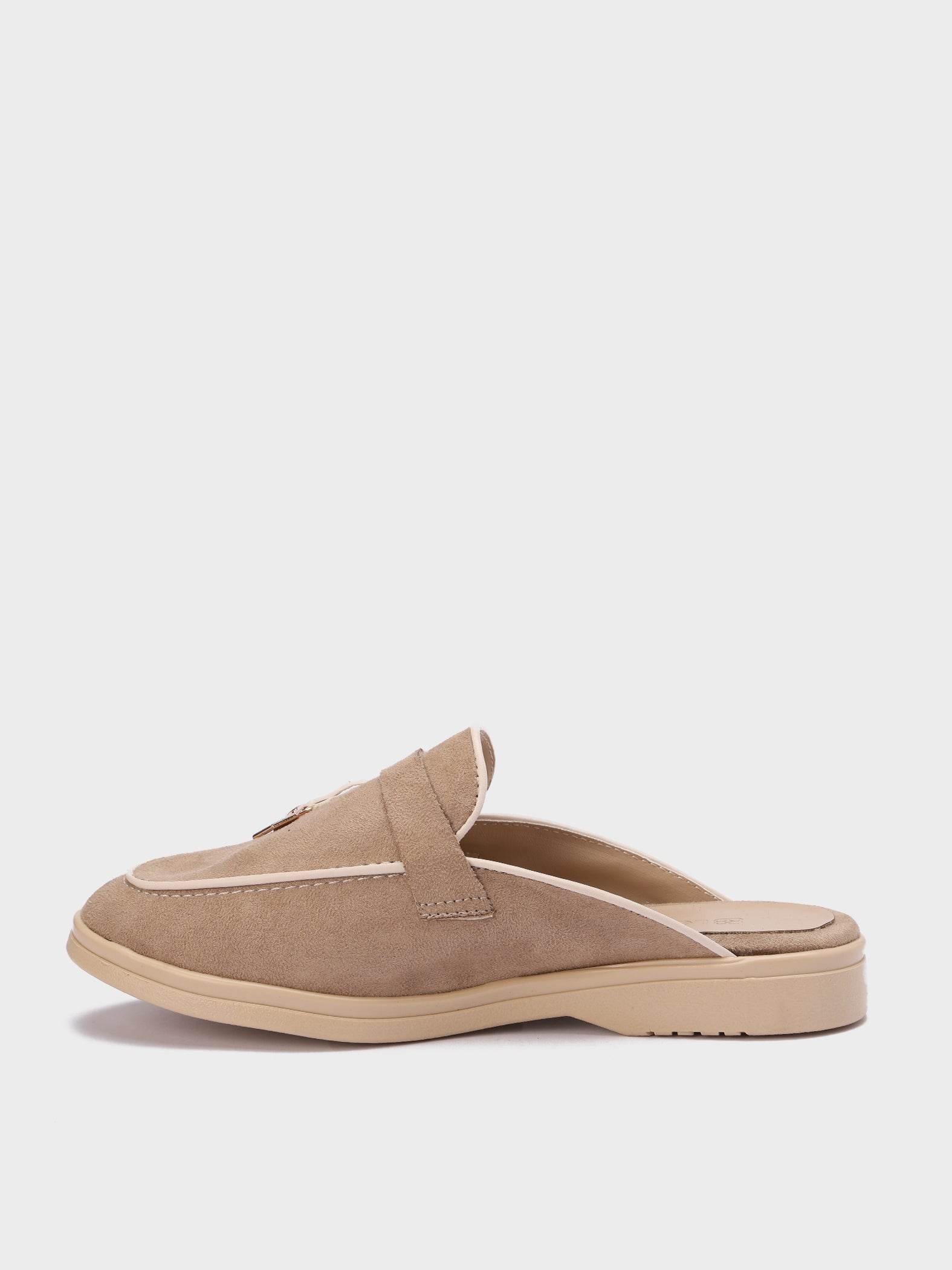 Soft Suede Loafer Mules - Lesh