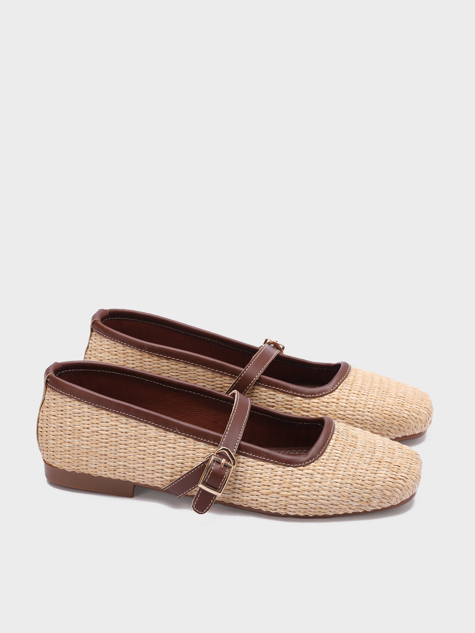 Woven Mary Jane Ballerinas