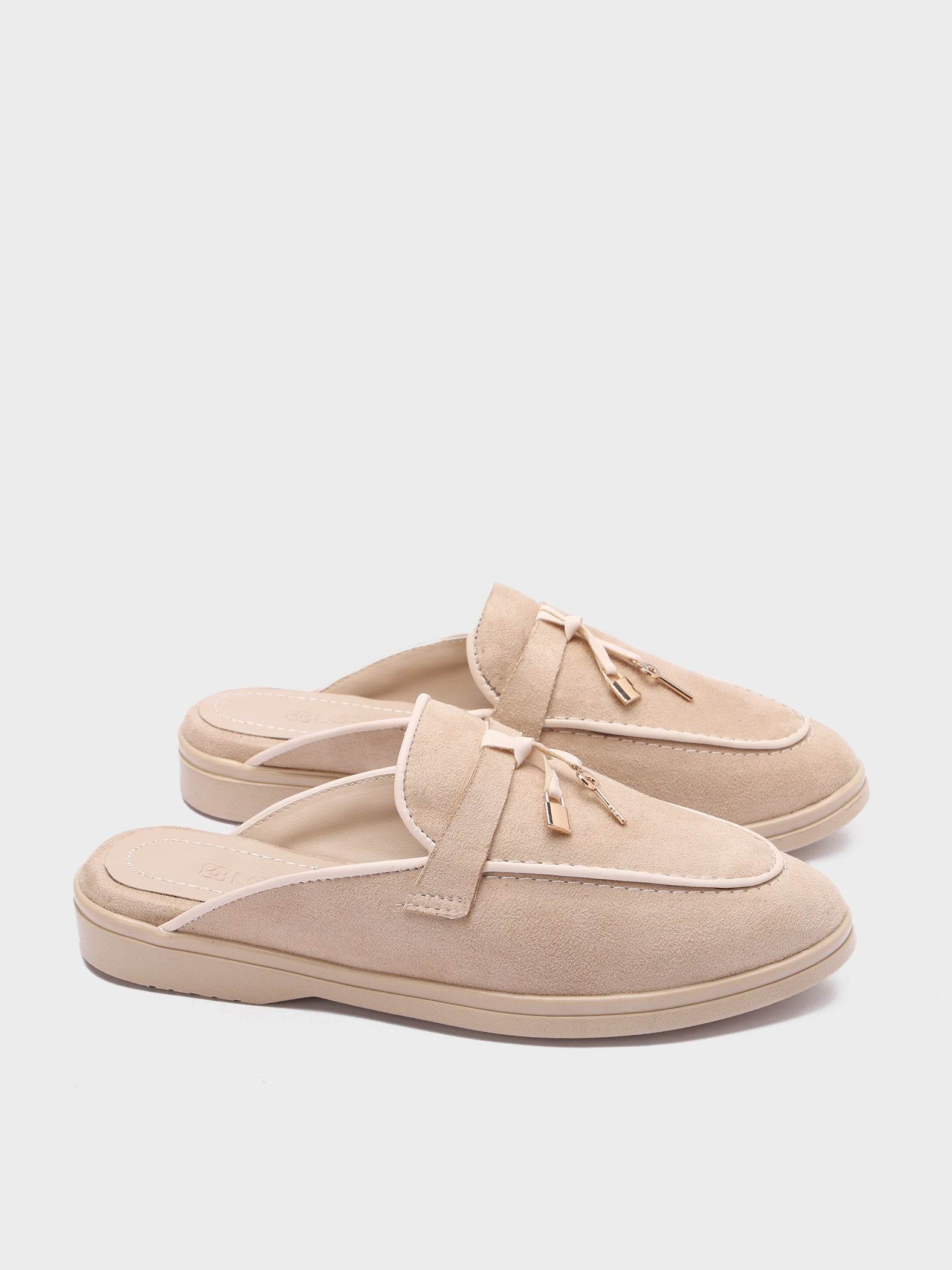 Soft Suede Loafer Mules - Lesh