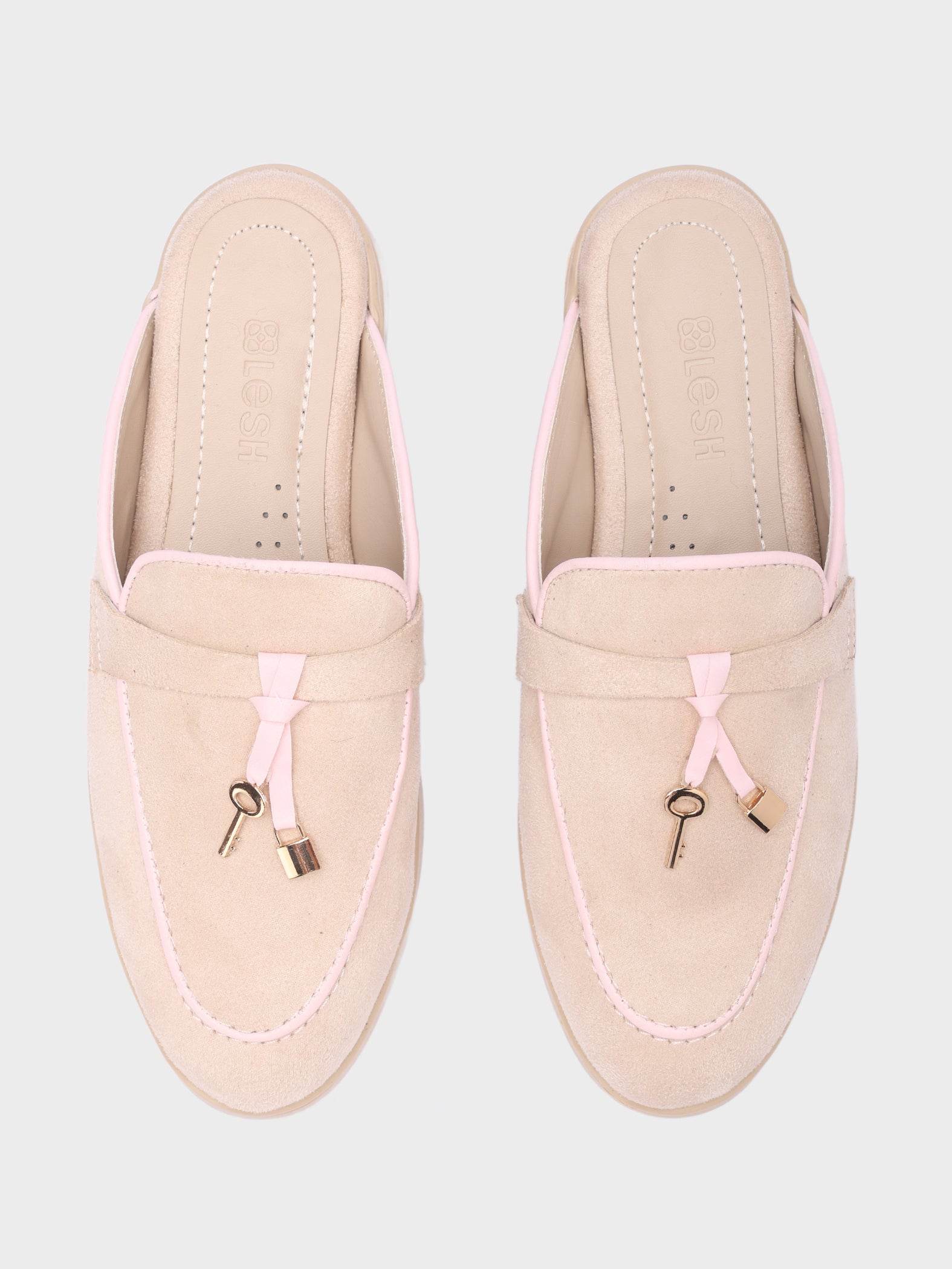 Soft Suede Loafer Mules - Lesh