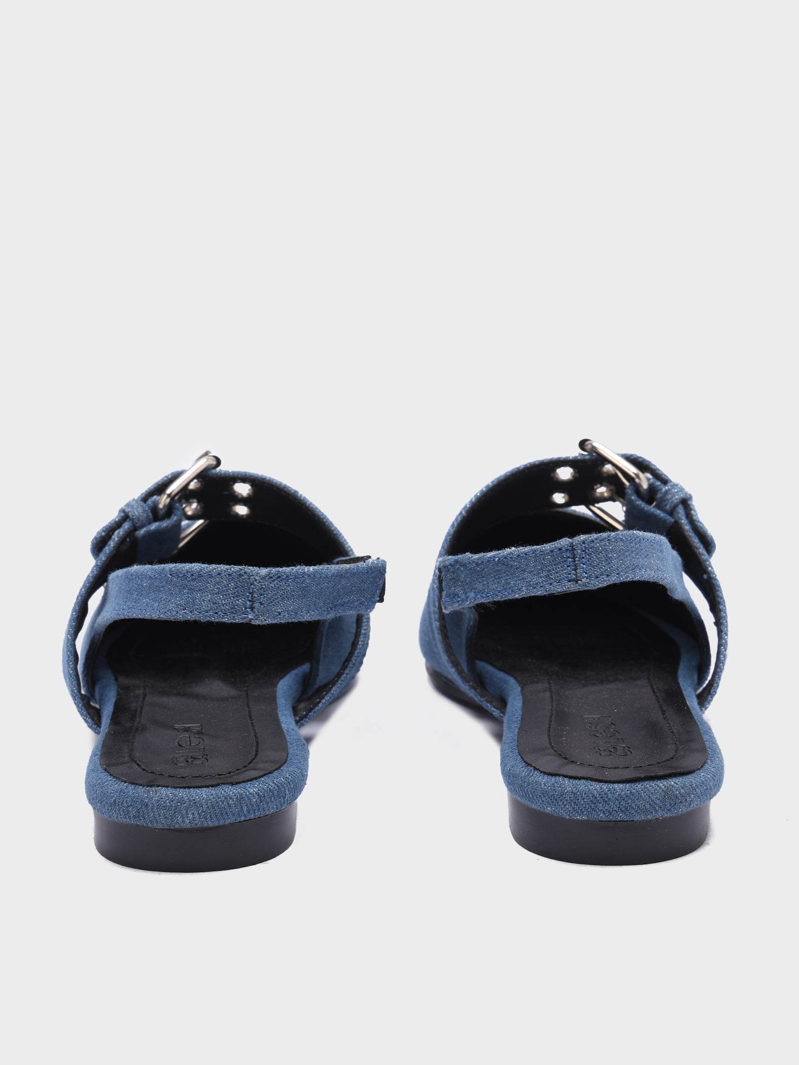 Belted Pointed-Toe Slingback - Lesh