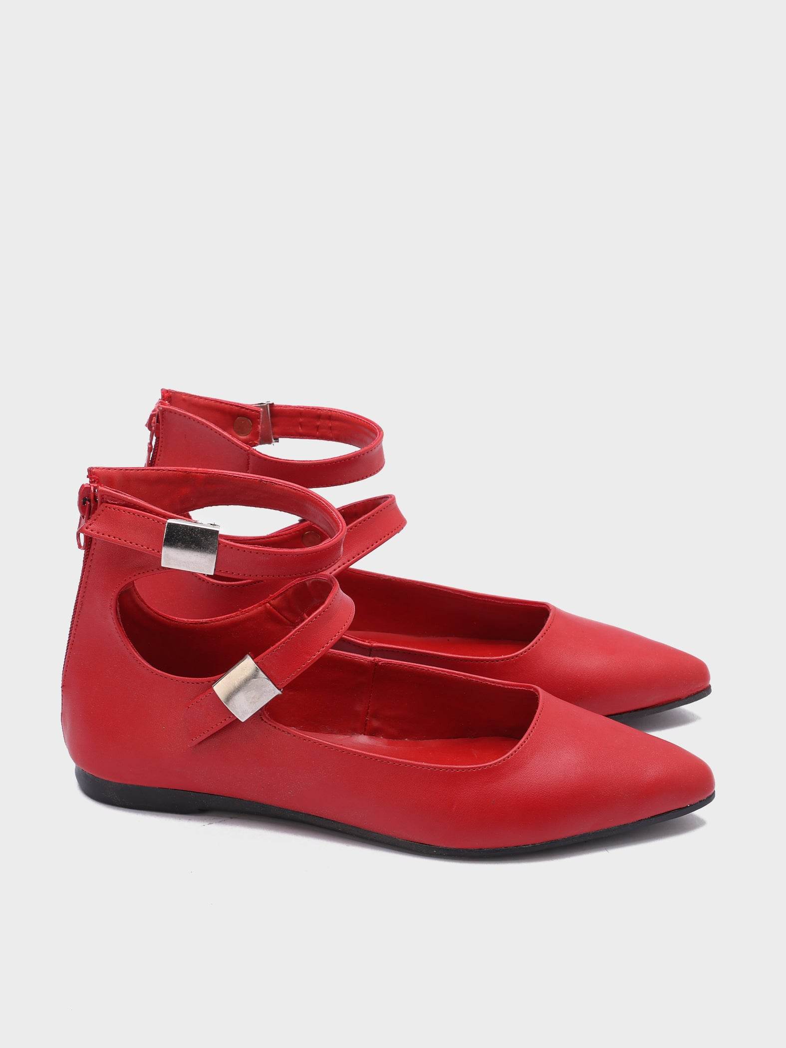Lockstep Twin Strap Ballerinas - Lesh