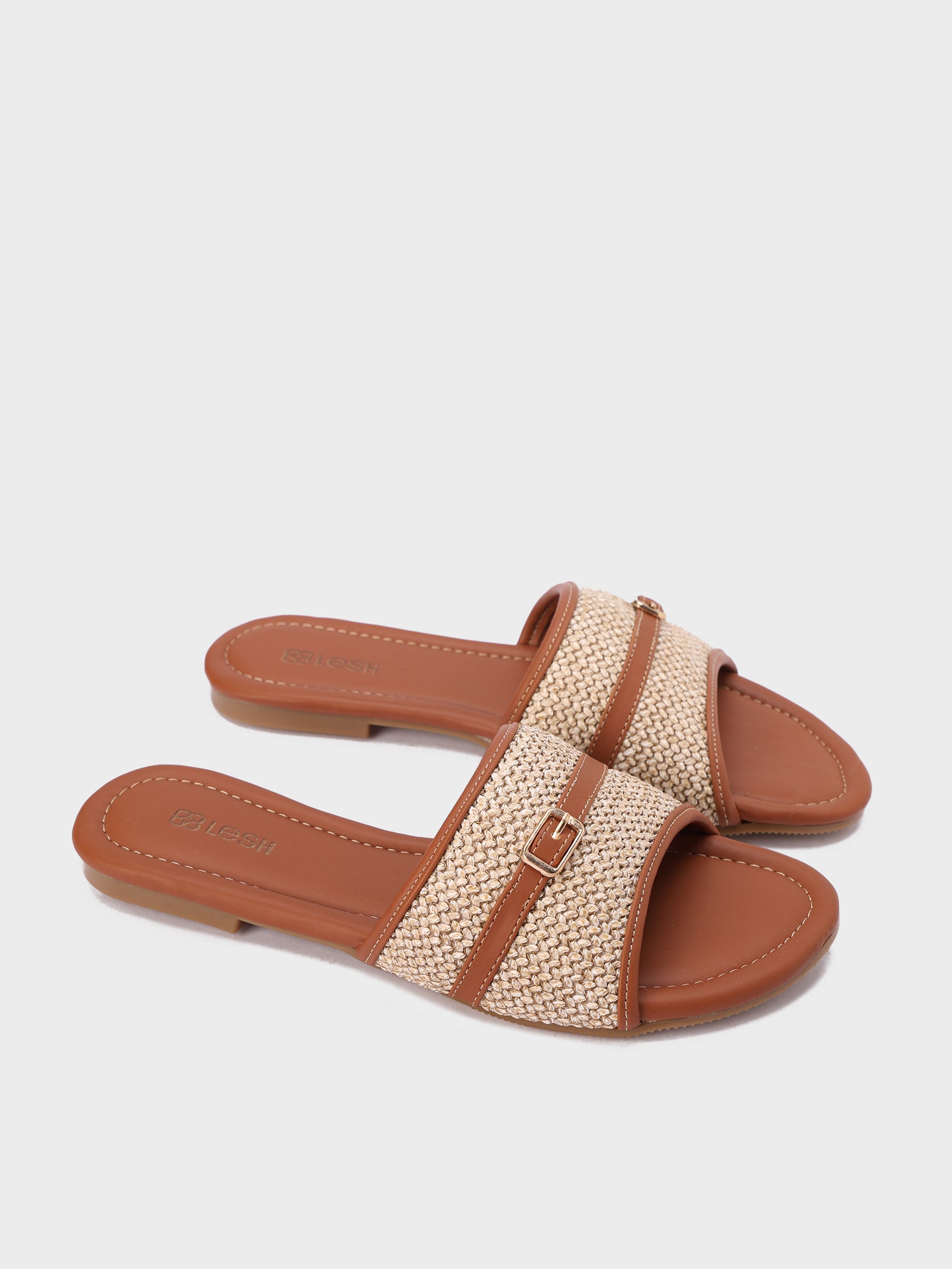 Boho Belted Flat Slippers