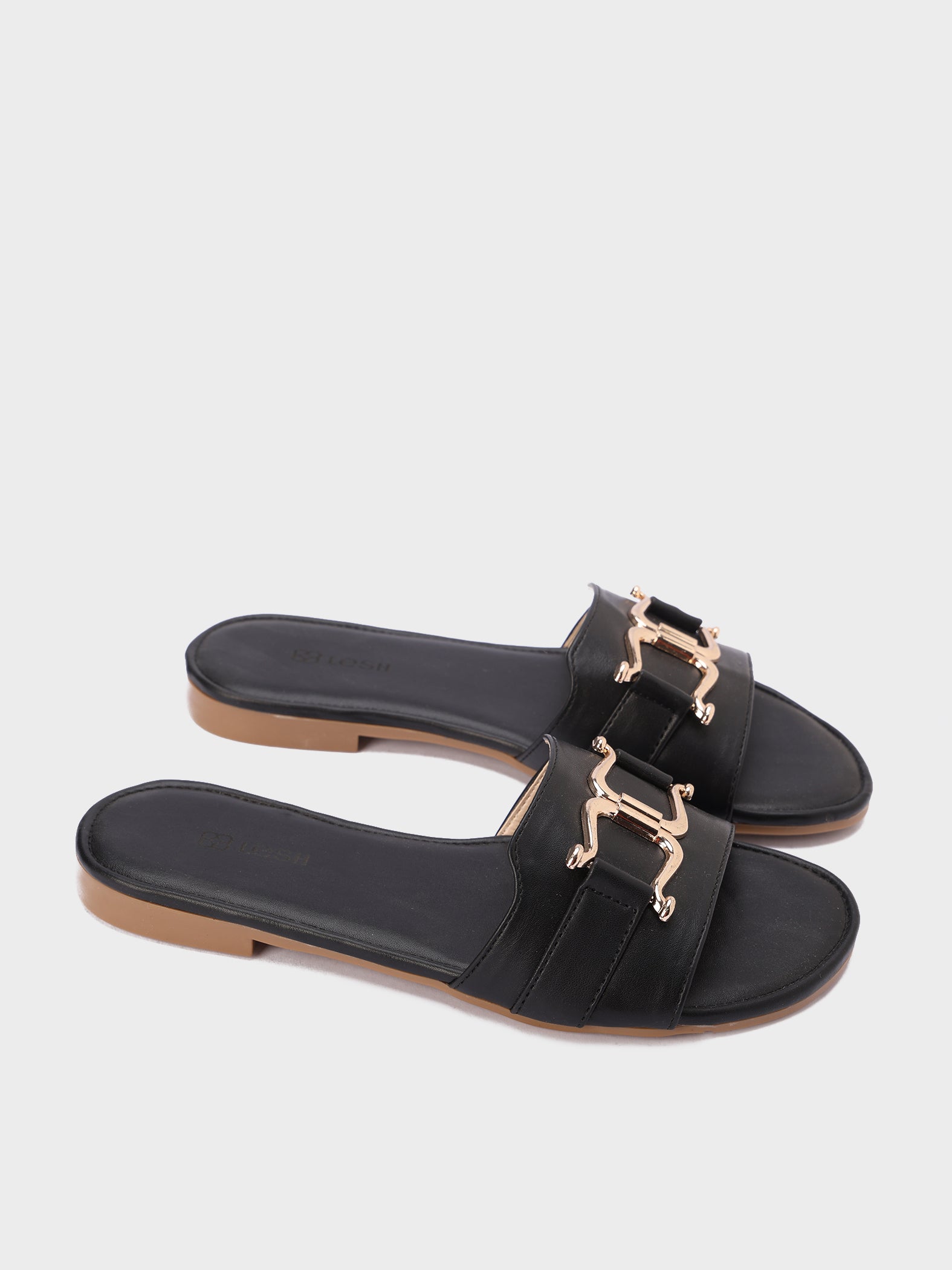 Horsebit Curved Slippers