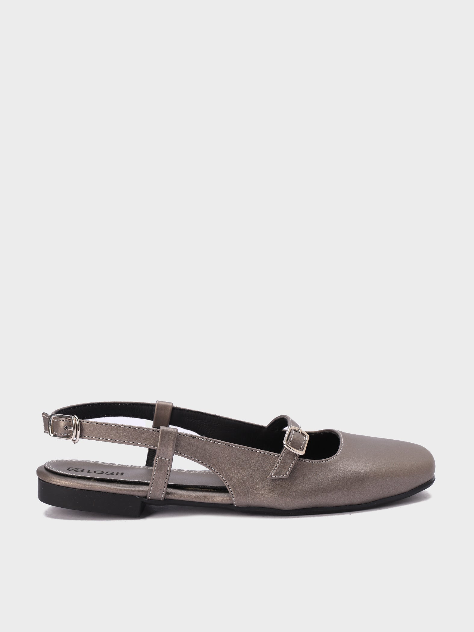 Metallic Mary Jane Slingbacks