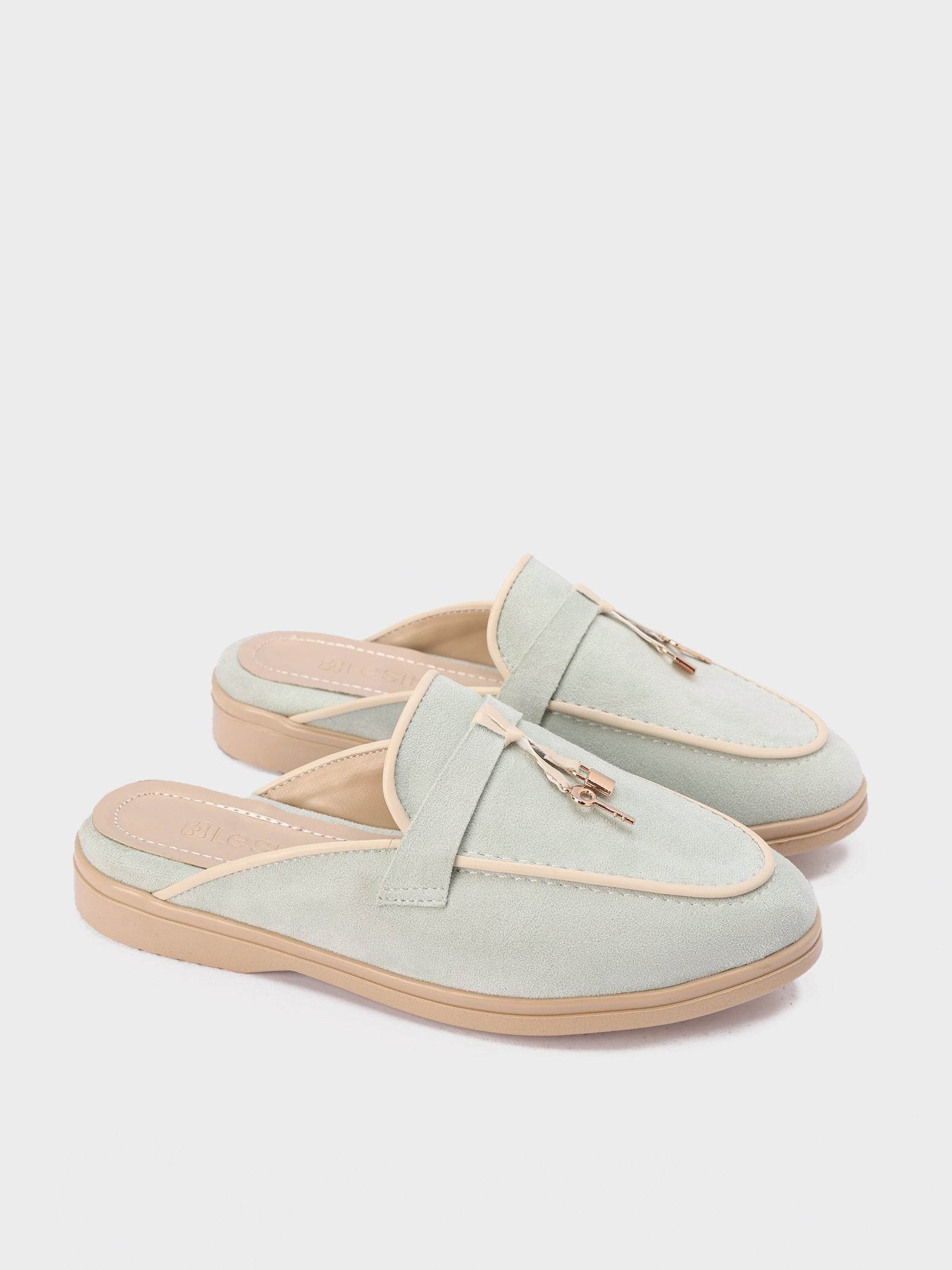 Soft Suede Loafer Mules - Lesh