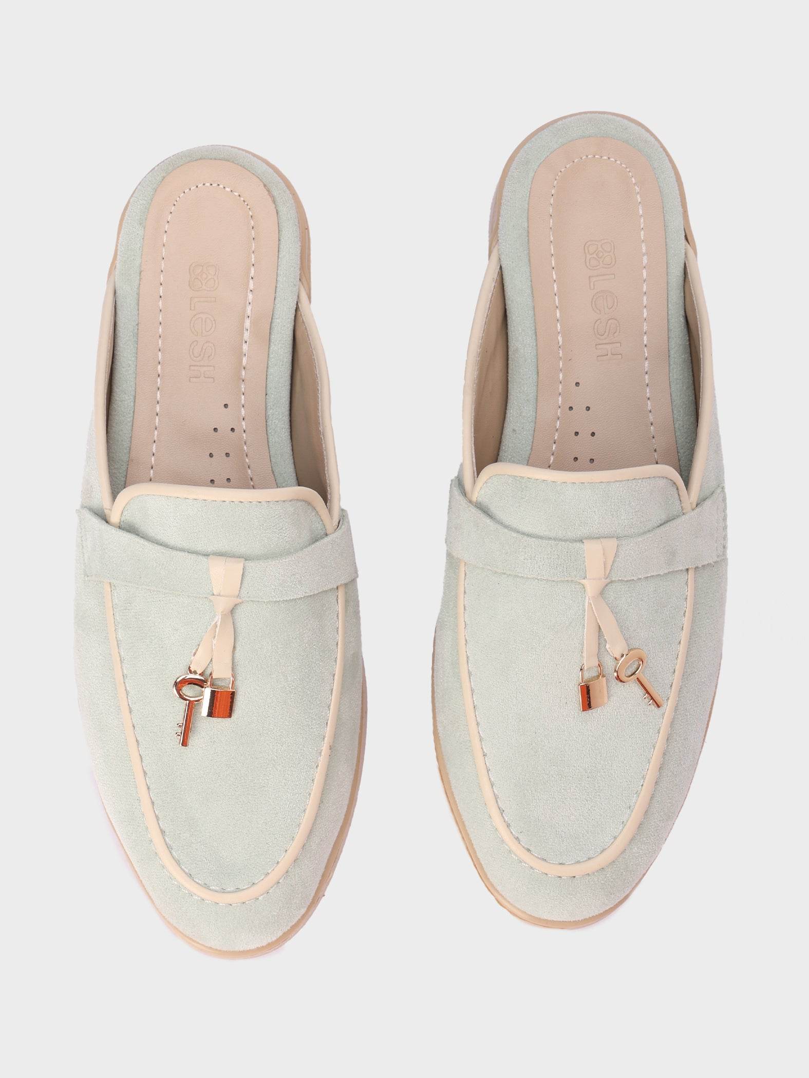 Soft Suede Loafer Mules - Lesh