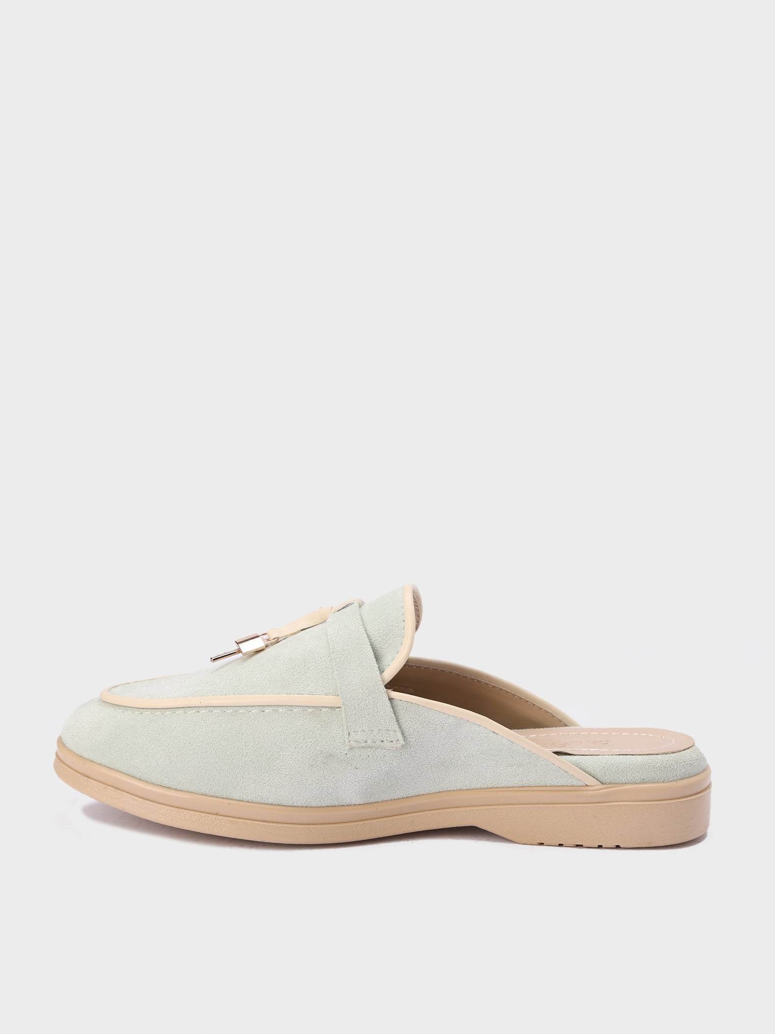 Soft Suede Loafer Mules - Lesh