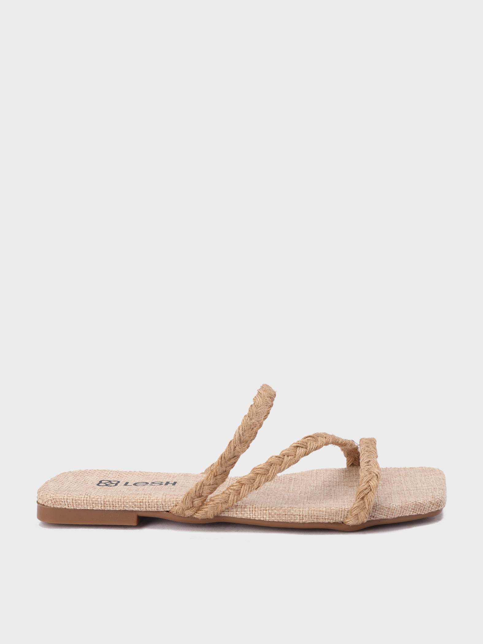 Braided Straps Slippers - Lesh