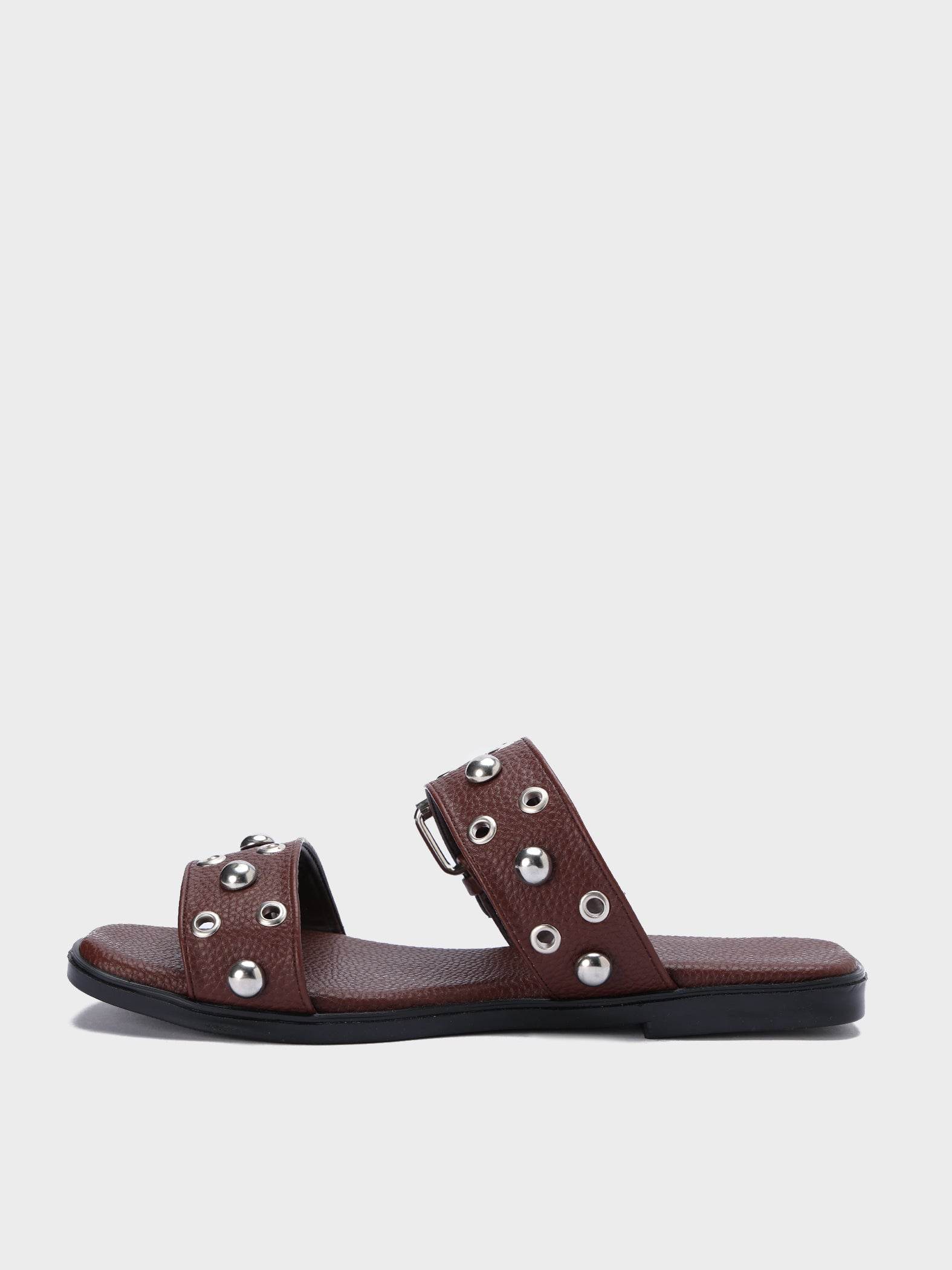 Studded Buckle Slides - Lesh