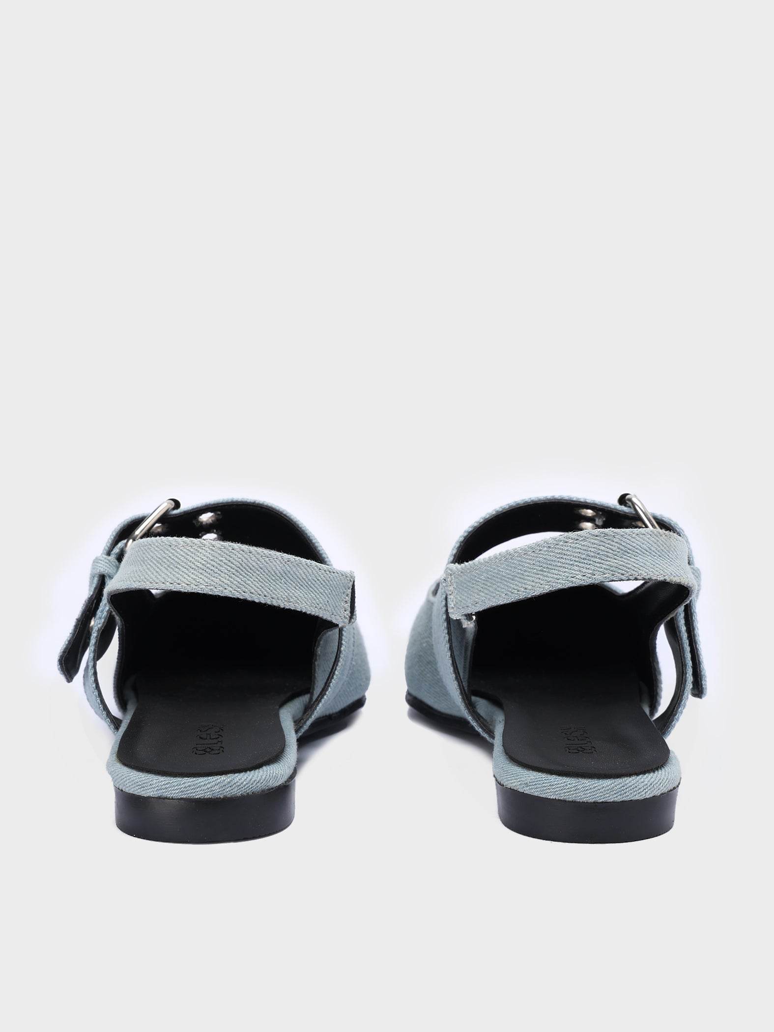 Belted Pointed-Toe Slingback - Lesh