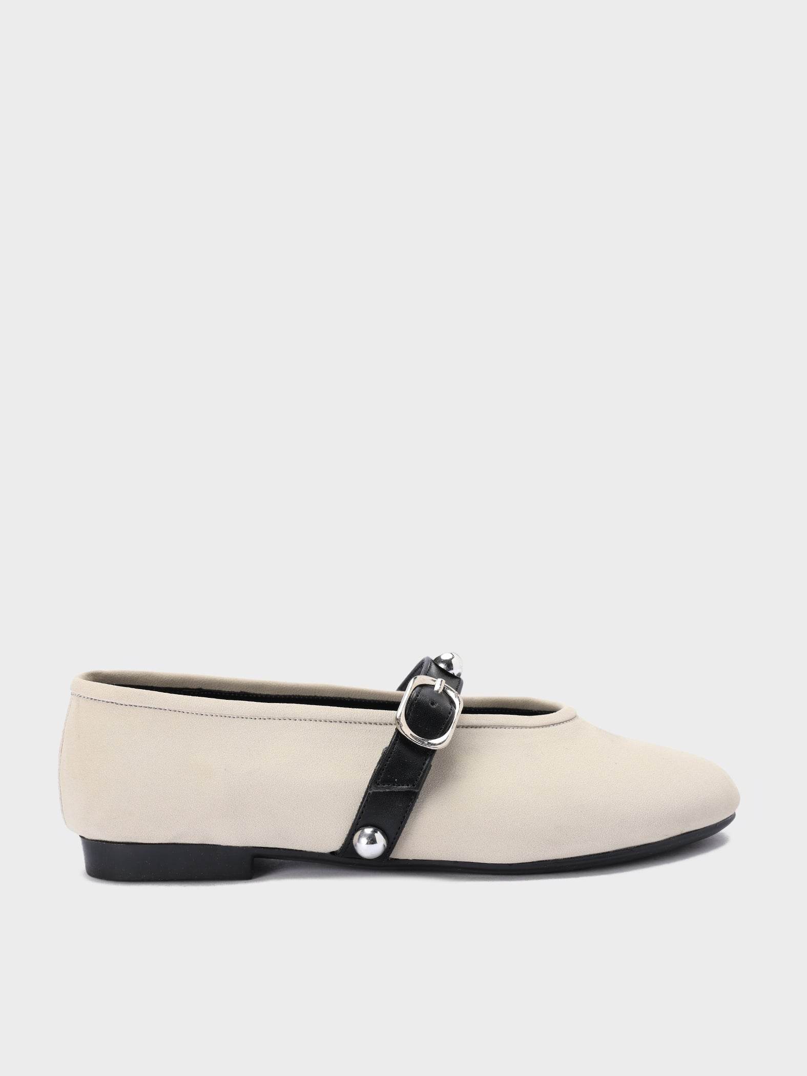 Strap & Stud Ballerinas - Lesh