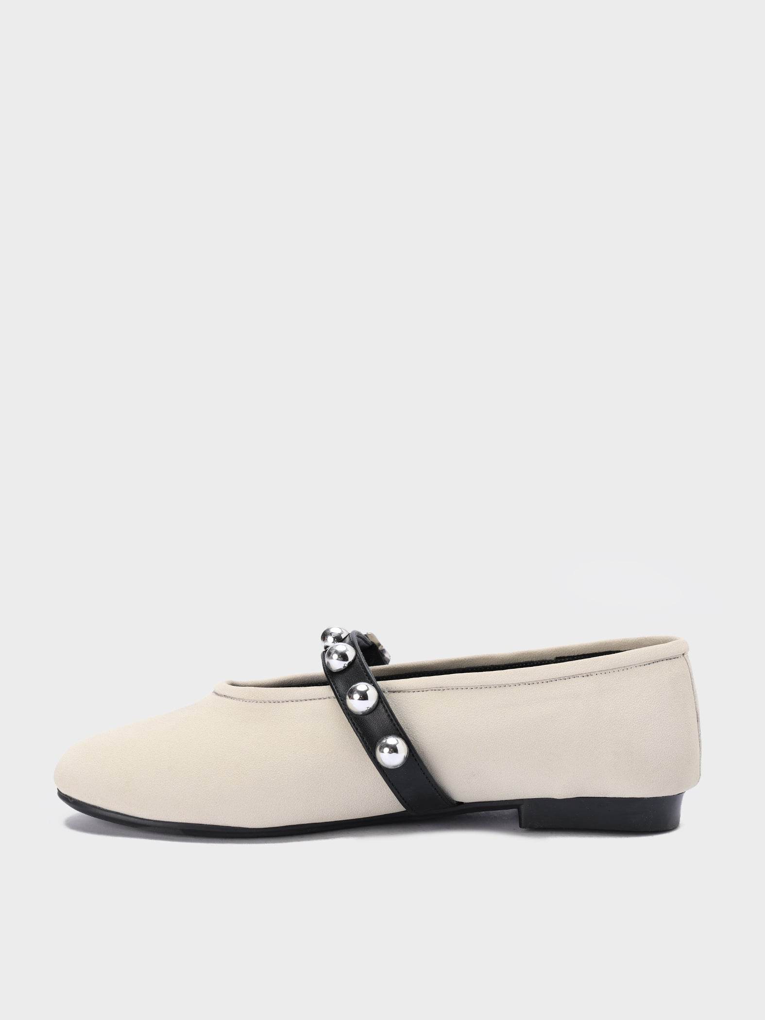 Strap & Stud Ballerinas - Lesh
