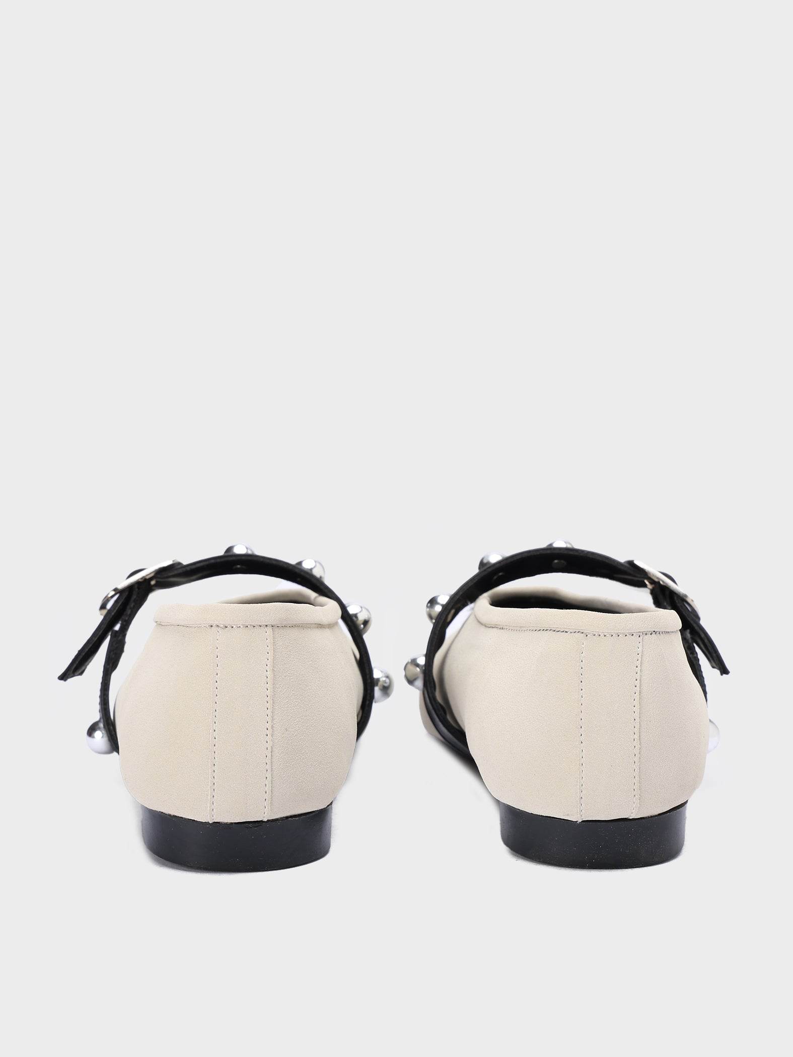 Strap & Stud Ballerinas - Lesh