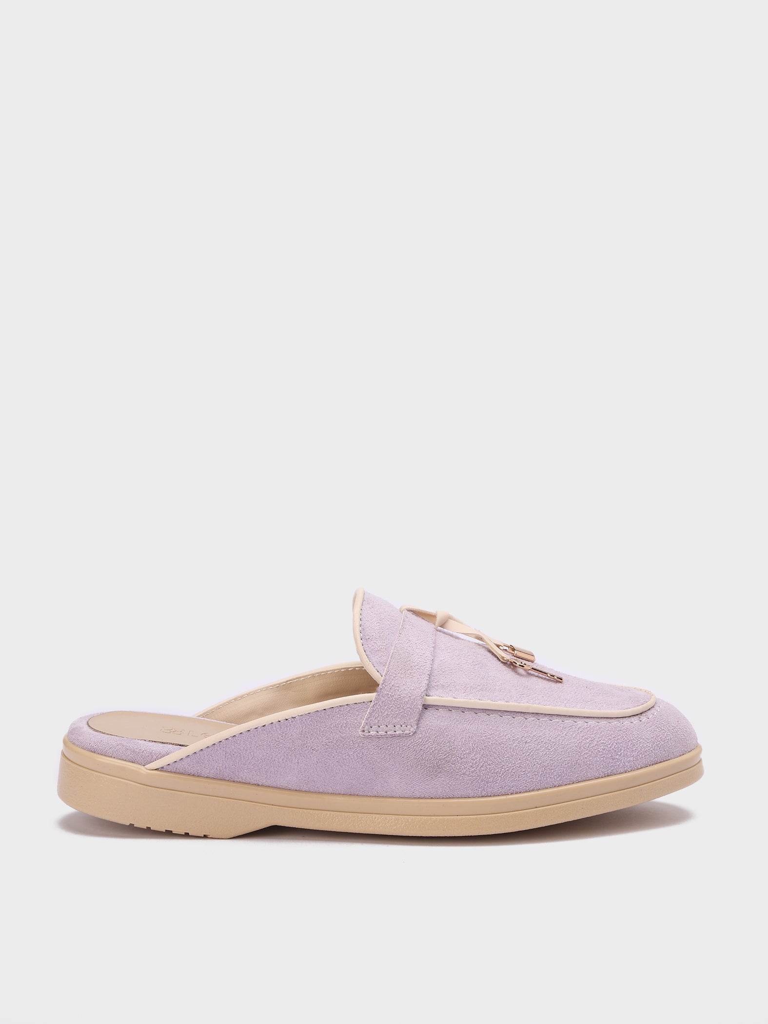 Soft Suede Loafer Mules - Lesh