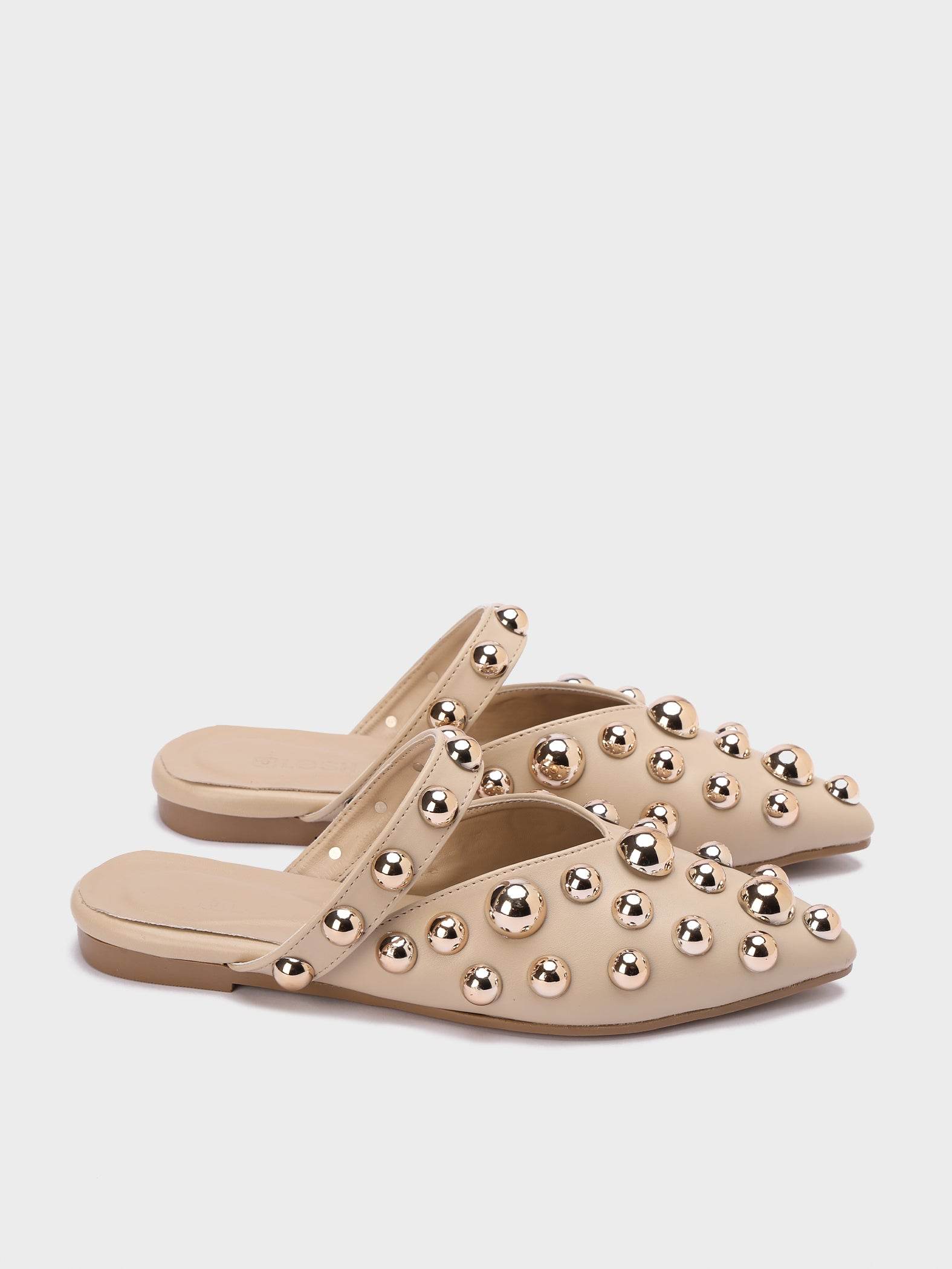 Royal Studs Pointed Mules - Lesh