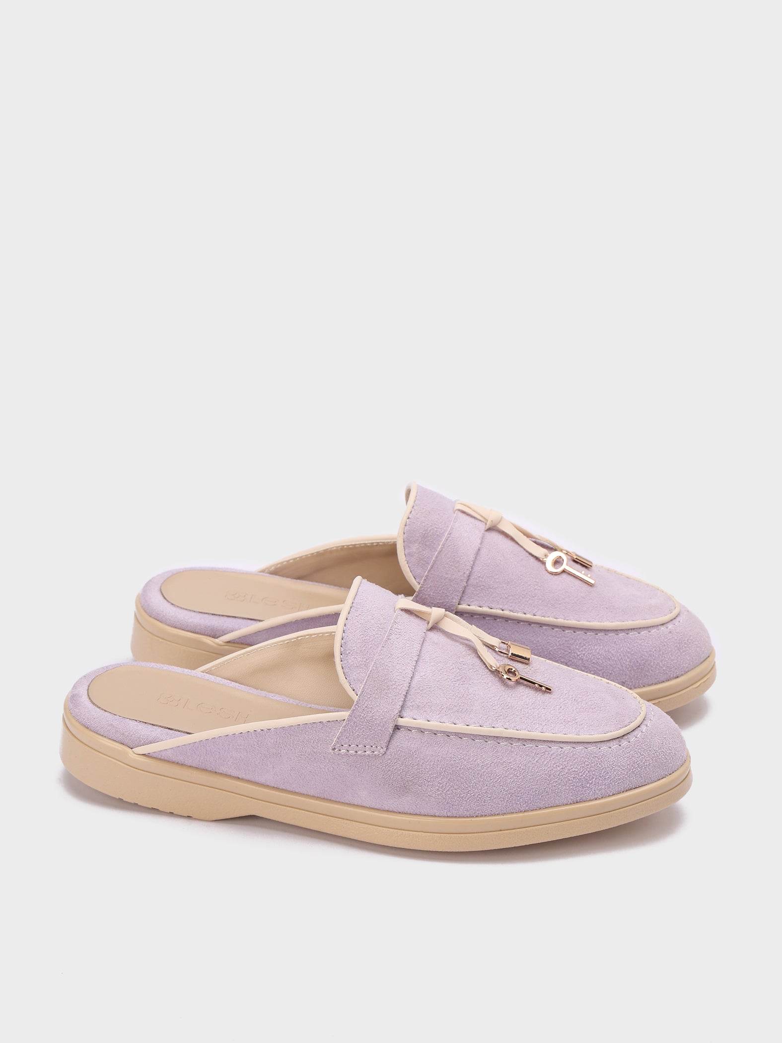 Soft Suede Loafer Mules - Lesh
