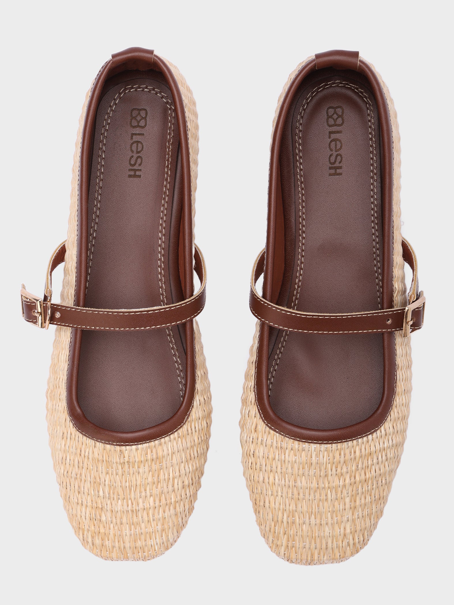 Woven Mary Jane Ballerinas