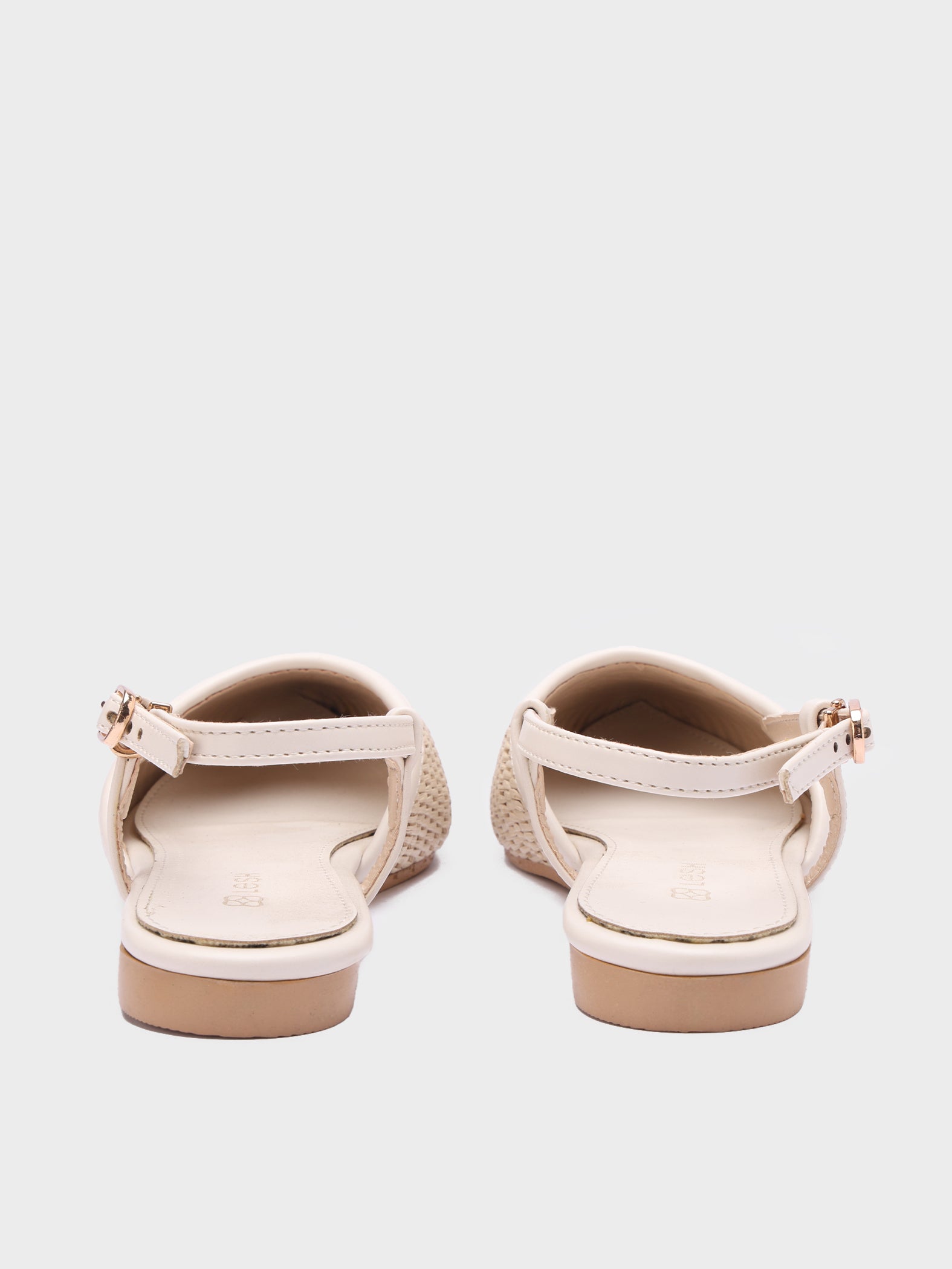 Woven Pointed-Toe Slingbacks