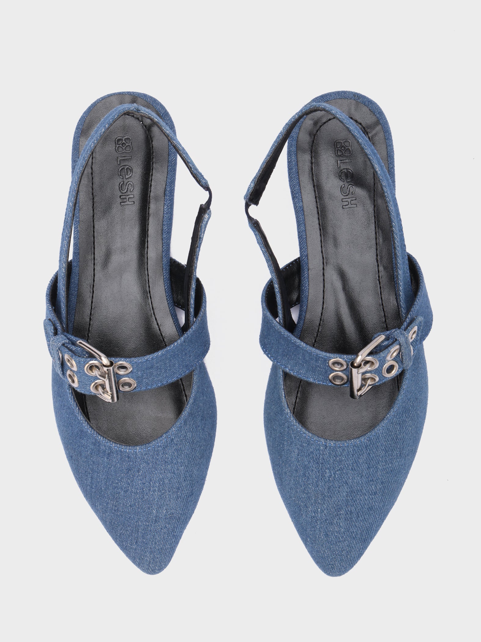 Belted Pointed-Toe Slingback