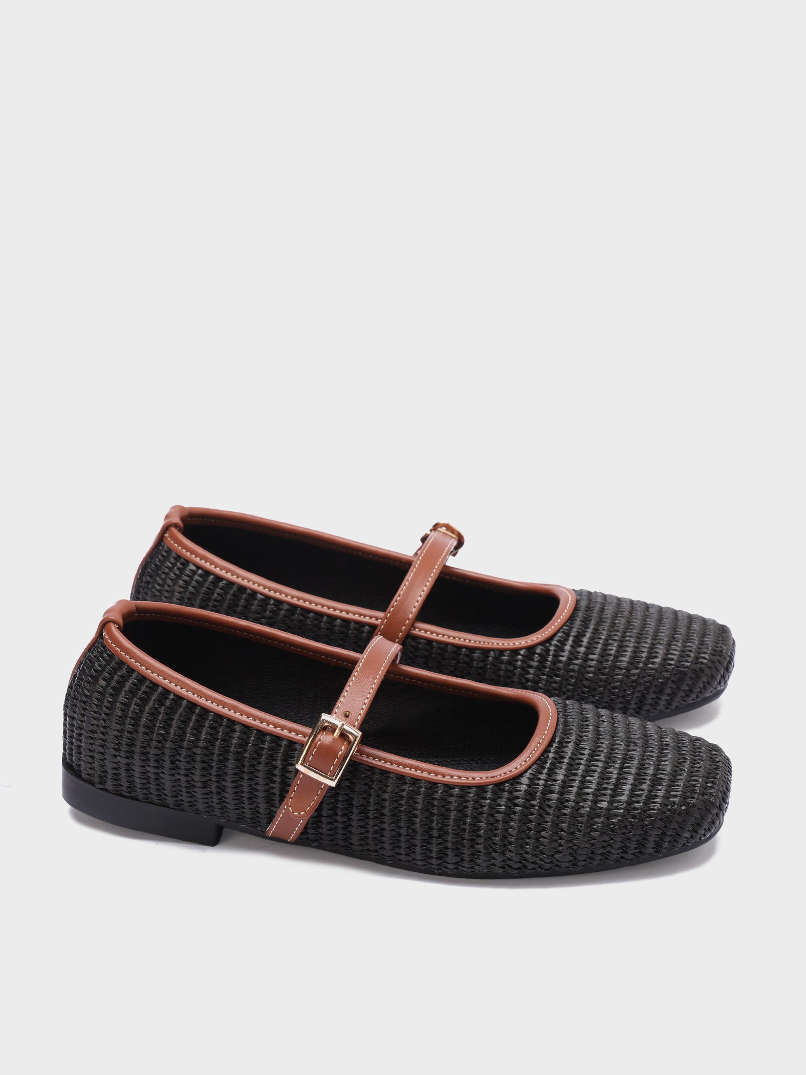 Woven Mary Jane Ballerinas