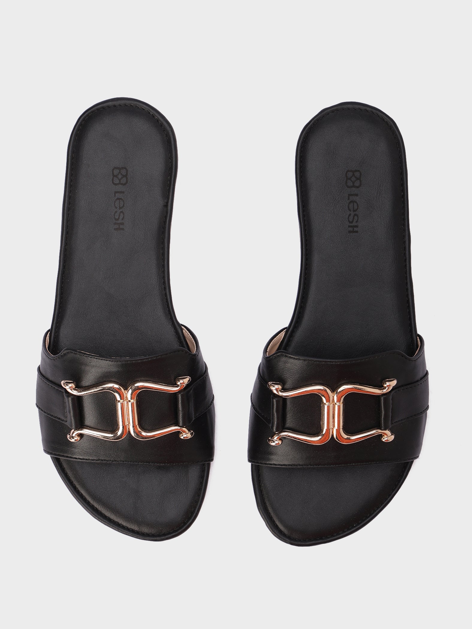 Horsebit Curved Slippers