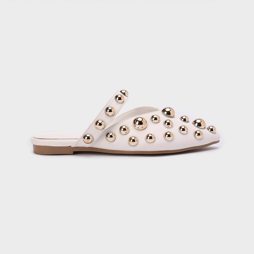 Royal Studs Pointed Mules
