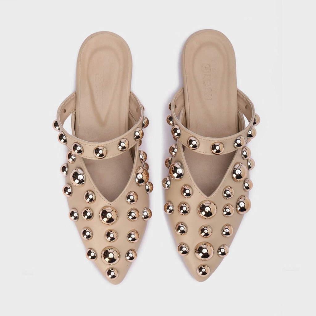 Royal Studs Pointed Mules