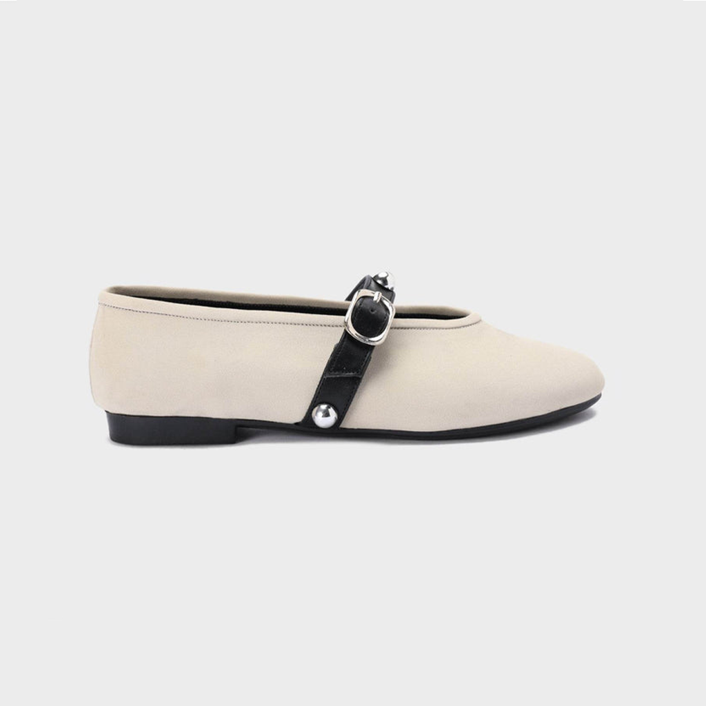 Strap & Stud Ballerinas