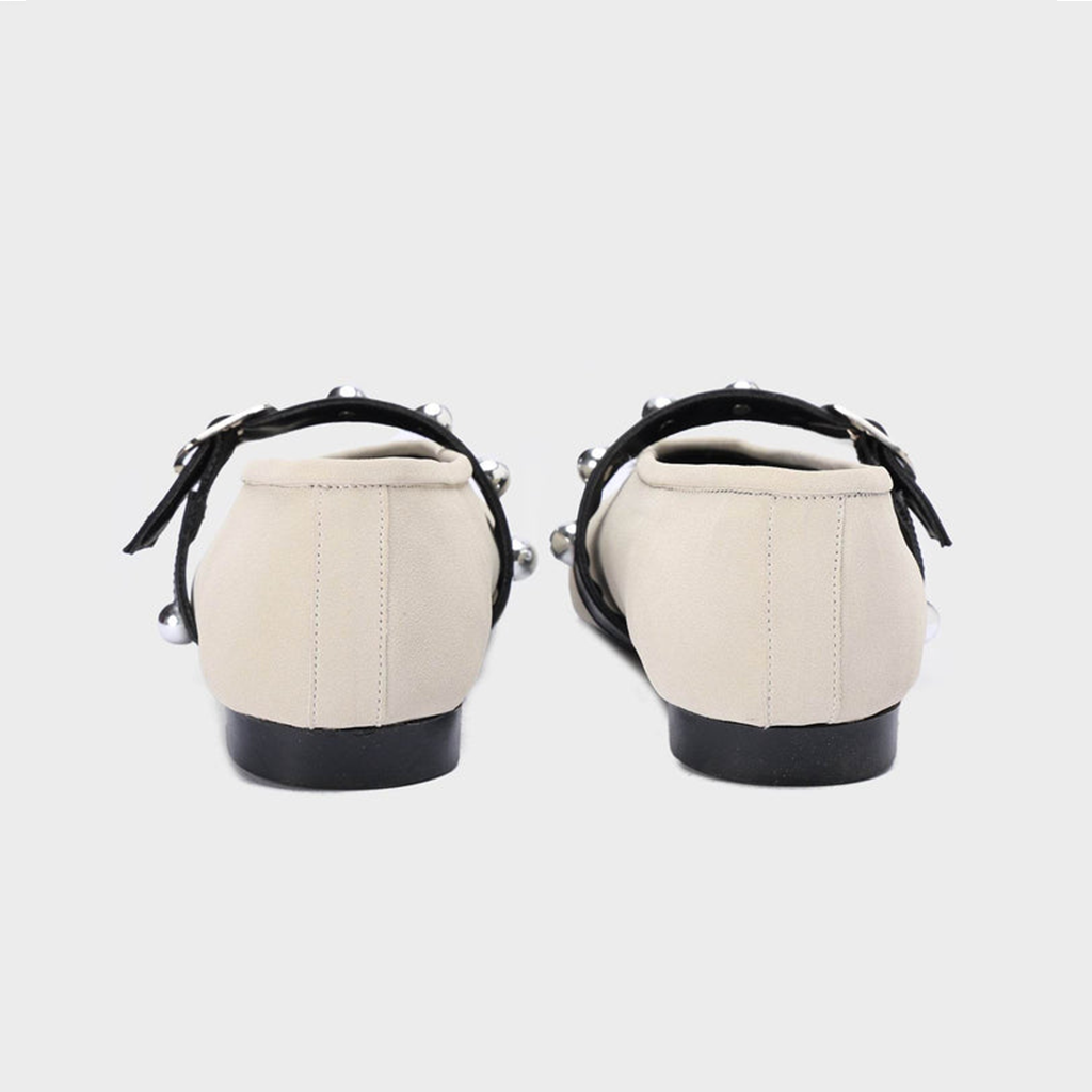 Strap & Stud Ballerinas