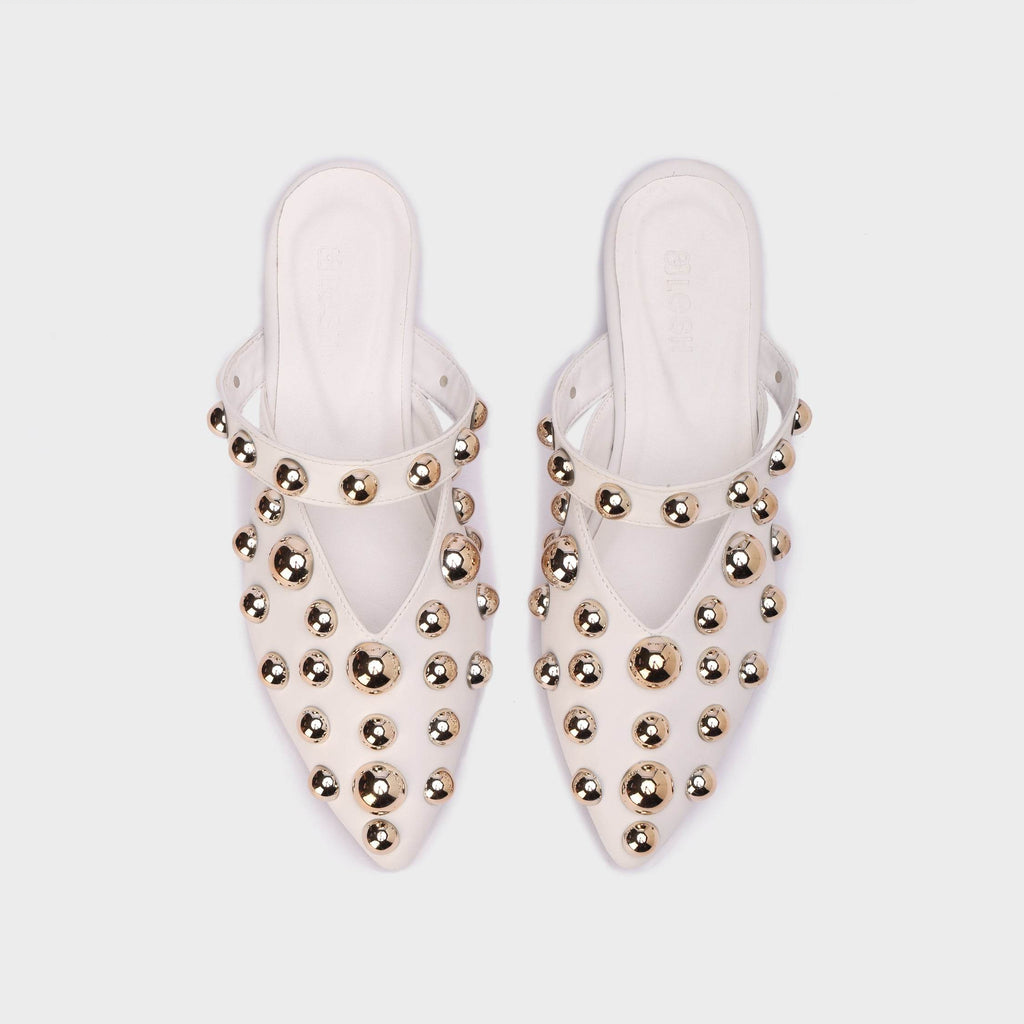 Royal Studs Pointed Mules