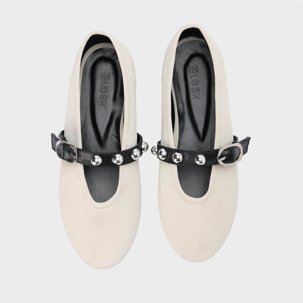 Strap & Stud Ballerinas