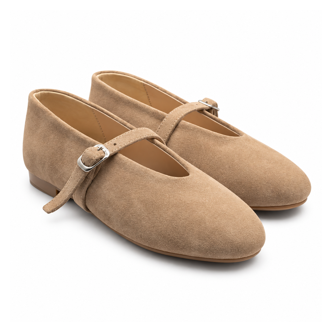 The All-Day Flats - Almond Beige