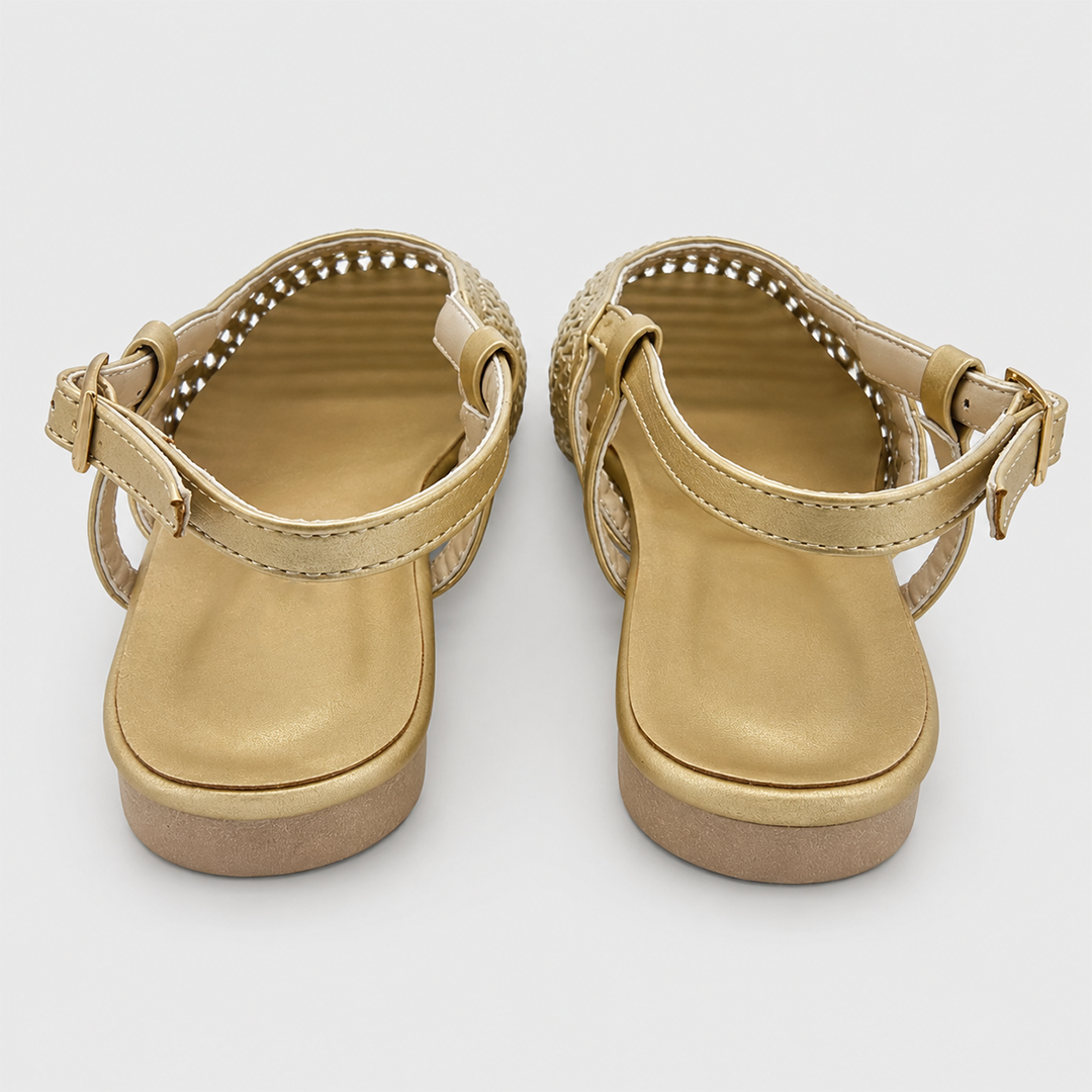 The Boardwalk Slingbacks - Champagne Gold