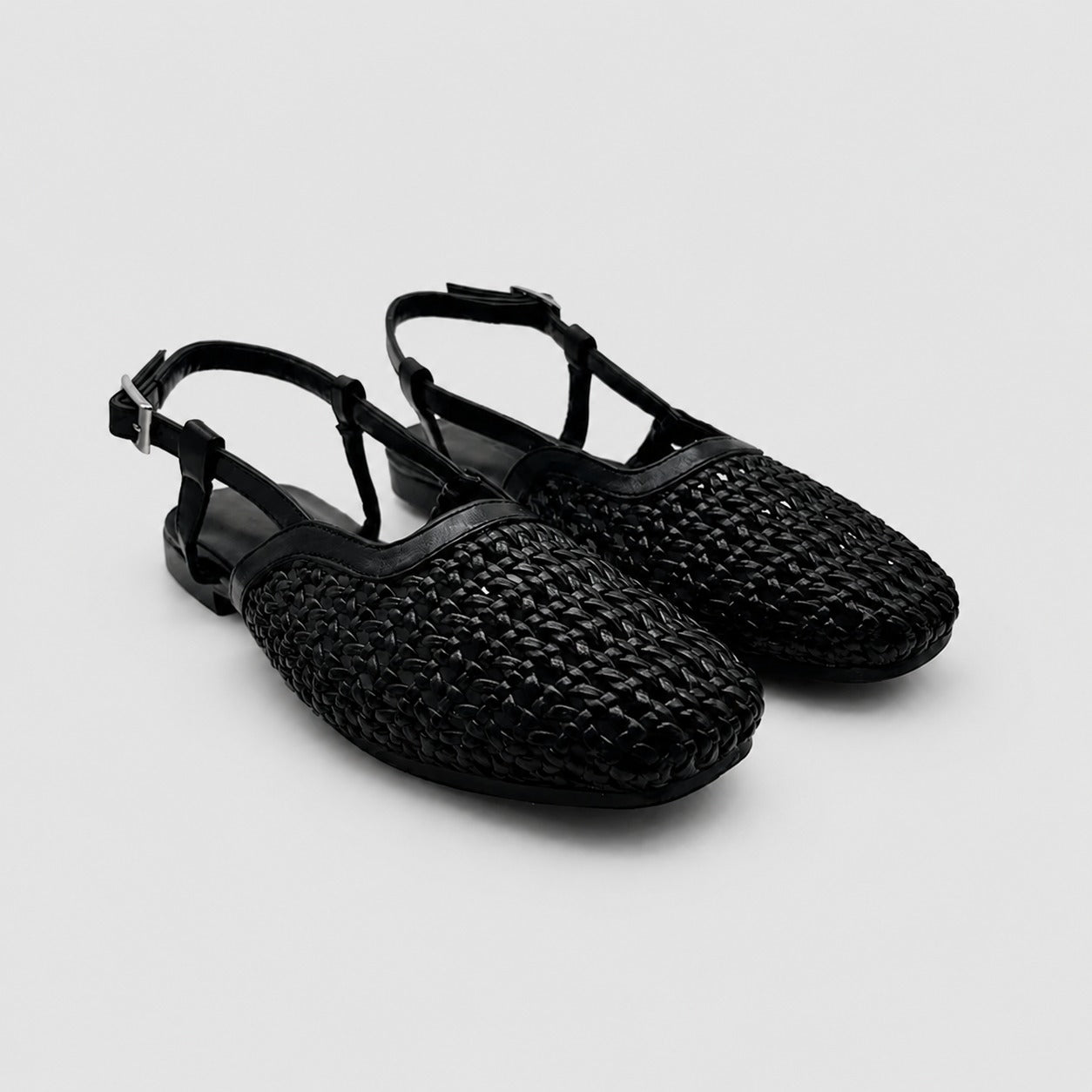 The Boardwalk Slingbacks - Black Sand