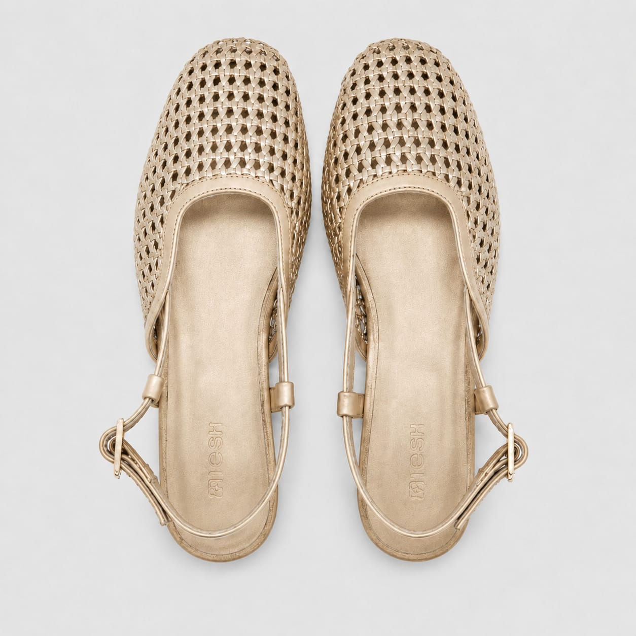 The Boardwalk Slingbacks - Champagne Gold