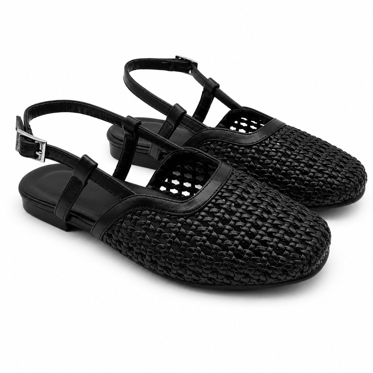 The Boardwalk Slingbacks - Black Sand