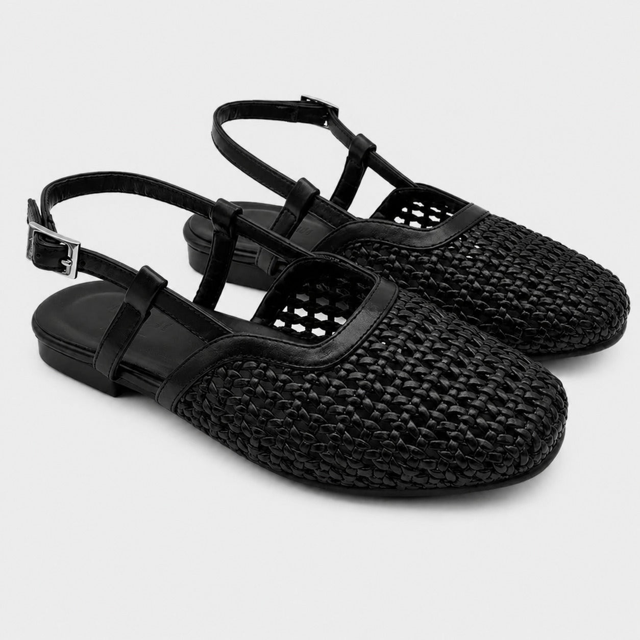 The Boardwalk Slingbacks - Black Sand