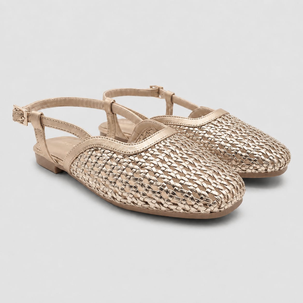 The Boardwalk Slingbacks - Champagne Gold