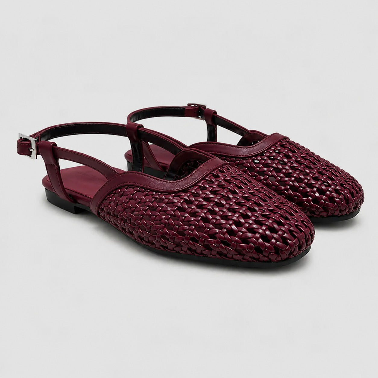 The Boardwalk Slingbacks - Dark Cherry